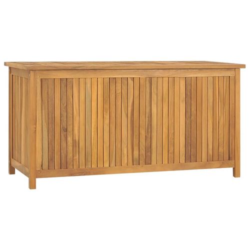 vidaXL Garden Storage Box 120x50x58 cm Solid Teak Wood - 114 x 50 x 58 cm