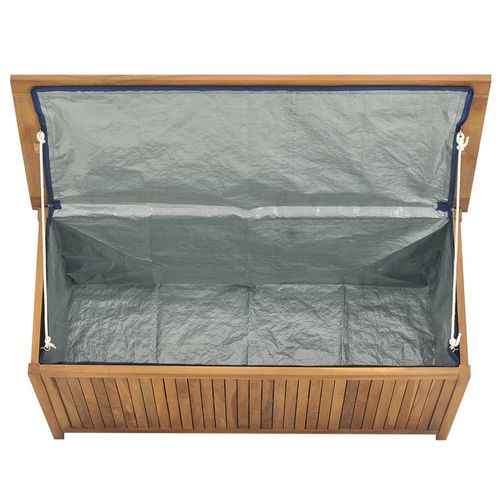 vidaXL Garden Storage Box 120x50x58 cm Solid Teak Wood
