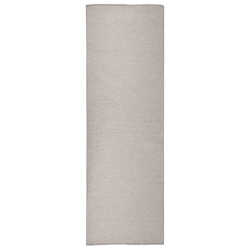 vidaXL Outdoor Flatweave Rug 80x150 cm Grey - taupe / 80 x 250 cm
