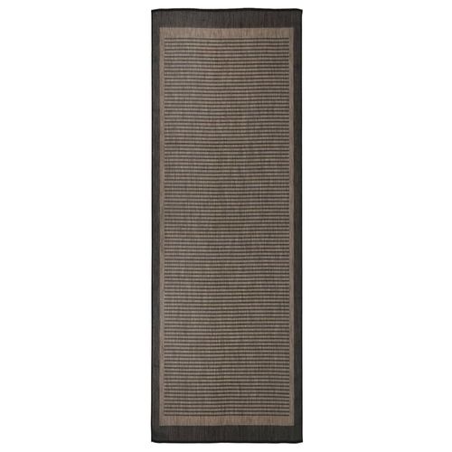 vidaXL Outdoor Flatweave Rug 80x150 cm Grey