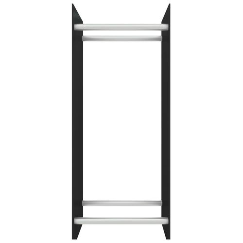vidaXL Firewood Rack Transparent 40x35x100 cm Tempered Glass