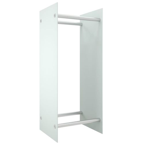 vidaXL Firewood Rack Transparent 40x35x100 cm Tempered Glass