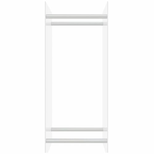 vidaXL Firewood Rack Transparent 40x35x100 cm Tempered Glass