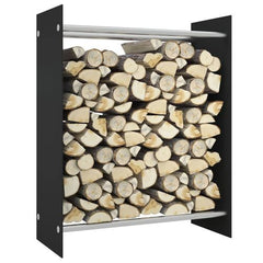 vidaXL Firewood Rack Transparent 40x35x100 cm Tempered Glass