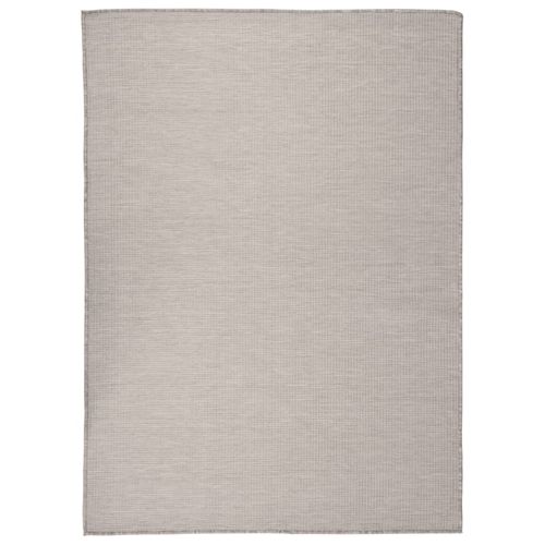 vidaXL Outdoor Flatweave Rug 80x150 cm Grey