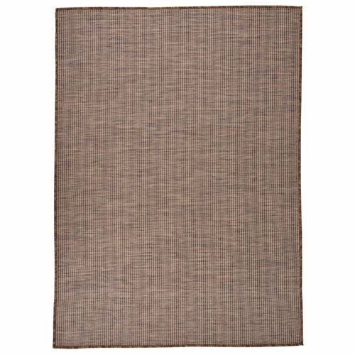 vidaXL Outdoor Flatweave Rug 80x150 cm Grey