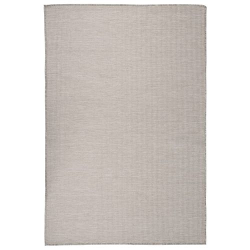 vidaXL Outdoor Flatweave Rug 80x150 cm Grey