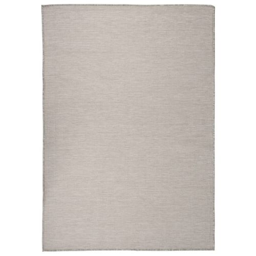 vidaXL Outdoor Flatweave Rug 80x150 cm Grey