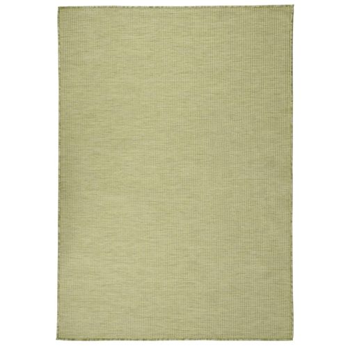 vidaXL Outdoor Flatweave Rug 80x150 cm Grey - green / 140 x 200 cm