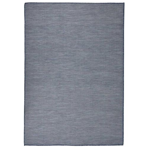 vidaXL Outdoor Flatweave Rug 80x150 cm Grey