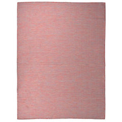 vidaXL Outdoor Flatweave Rug 80x150 cm Grey - red / 120 x 170 cm