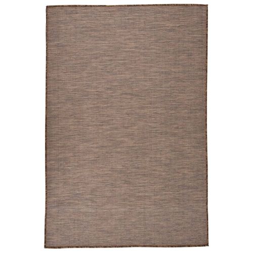 vidaXL Outdoor Flatweave Rug 80x150 cm Grey