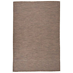 vidaXL Outdoor Flatweave Rug 80x150 cm Grey