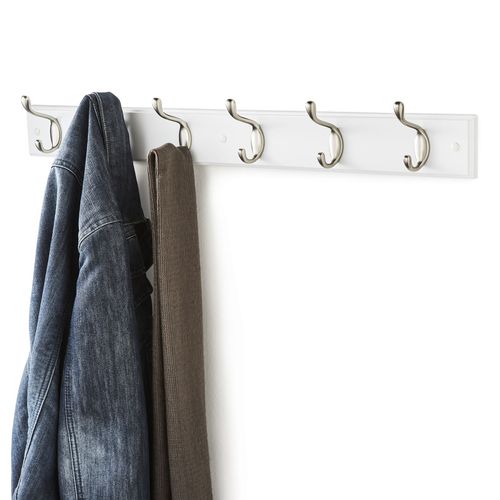 Wall or door mounted hooks. Various sizes colours and styles available