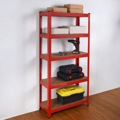 Sturdy steel Frame 4 Layers Garage Shelving 5 Thick MDF shelves