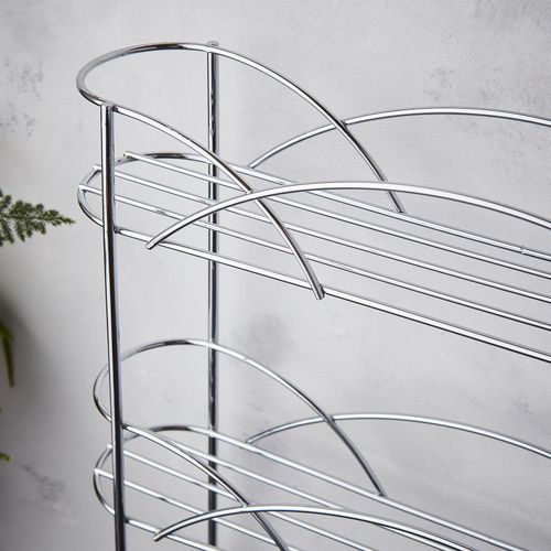 Freestanding Spice Rack Chrome or Black Powder Coated Finish