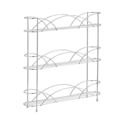 Freestanding Spice Rack Chrome or Black Powder Coated Finish