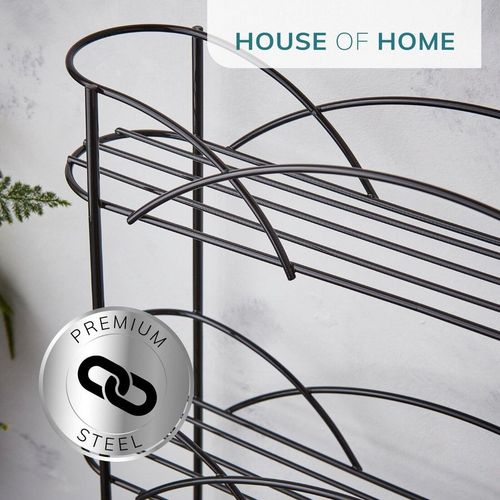 Freestanding Spice Rack Chrome or Black Powder Coated Finish