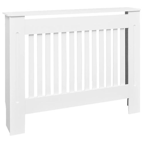 vidaXL MDF Radiator Cover White 205 cm