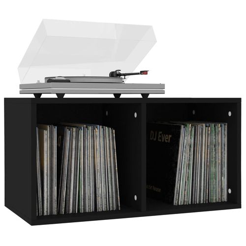 vidaXL Vinyl Storage Box Smoked Oak 71x34x36 cm Engineered Wood