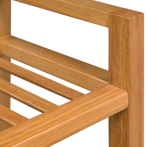 vidaXL Shoe Rack with 3 Shelves 50x27x60 cm Solid Oak Wood