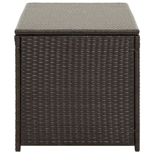 vidaXL Garden Storage Box Poly Rattan 200x50x60 cm Black
