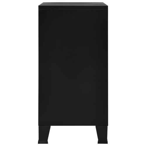 vidaXL Industrial Storage Chest White 75x40x80 cm Steel