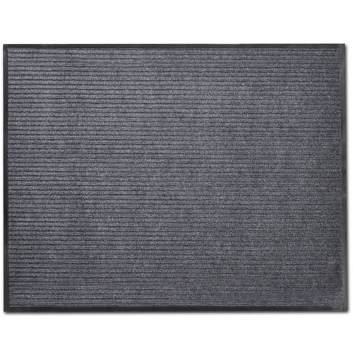 vidaXL Door Mat Black 117x220 cm PVC - grey / 90 x 60 cm