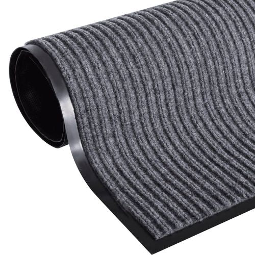 vidaXL Door Mat Black 117x220 cm PVC