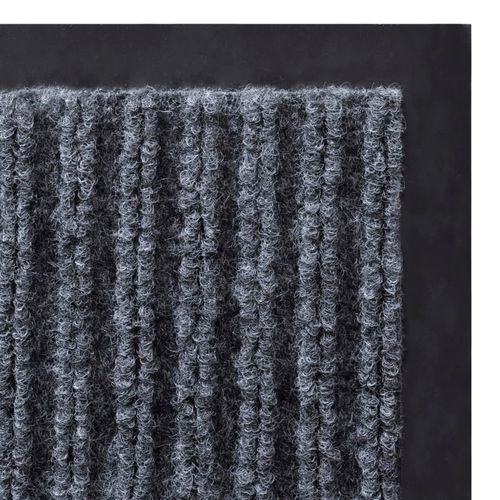 vidaXL Door Mat Black 117x220 cm PVC