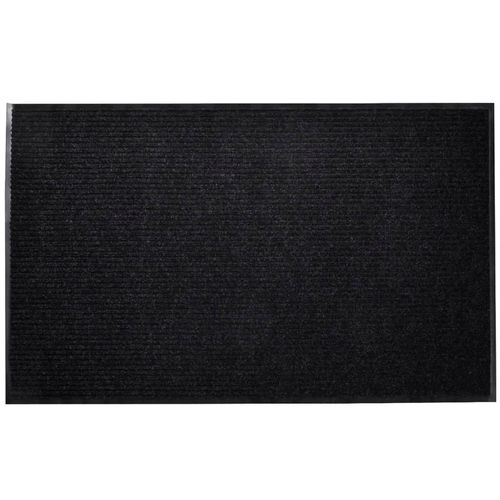 vidaXL Door Mat Black 117x220 cm PVC