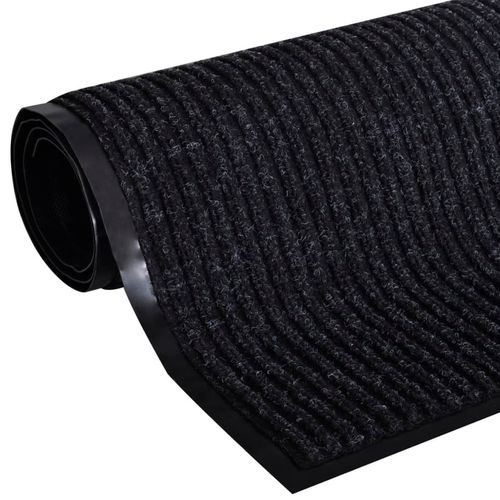 vidaXL Door Mat Black 117x220 cm PVC
