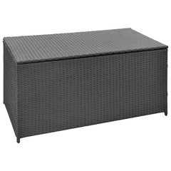 vidaXL Garden Storage Box Grey 120x50x60 cm Poly Rattan