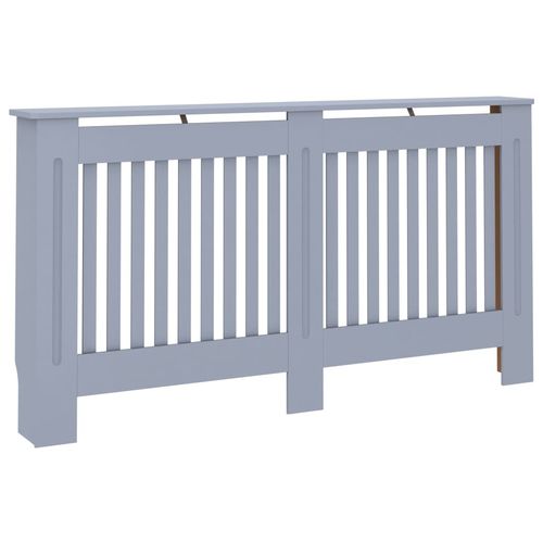 vidaXL MDF Radiator Cover White 205 cm