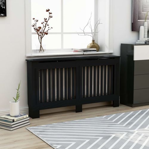 vidaXL MDF Radiator Cover White 205 cm