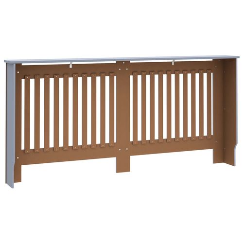 vidaXL MDF Radiator Cover White 205 cm