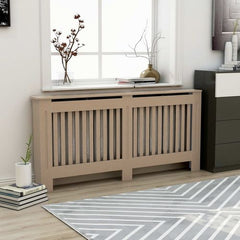 vidaXL MDF Radiator Cover White 205 cm