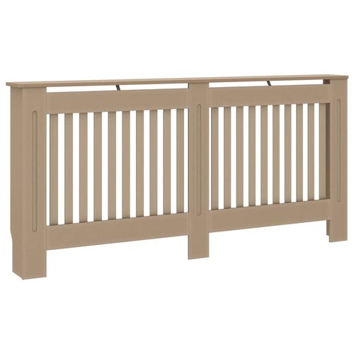 vidaXL MDF Radiator Cover White 205 cm