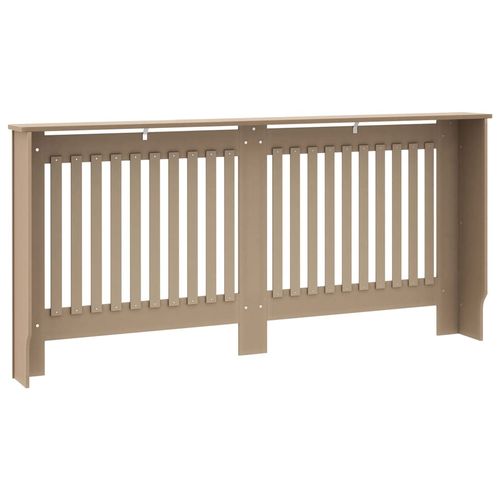 vidaXL MDF Radiator Cover White 205 cm