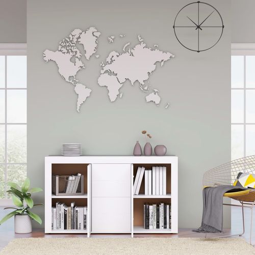 vidaXL Sideboard Smoked Oak 120x36x69 cm Engineered Wood