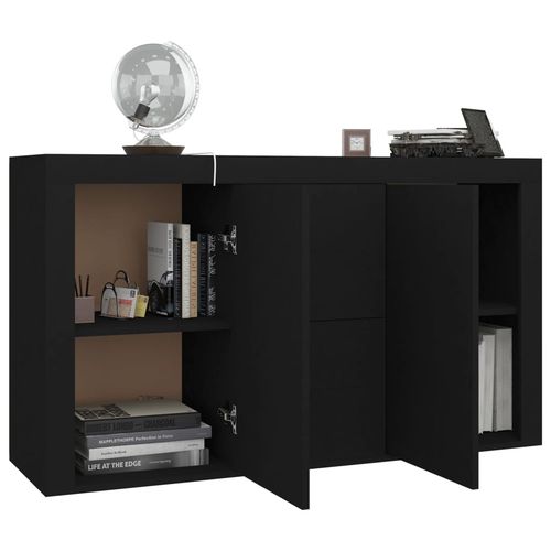 vidaXL Sideboard Smoked Oak 120x36x69 cm Engineered Wood