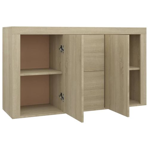 vidaXL Sideboard Smoked Oak 120x36x69 cm Engineered Wood
