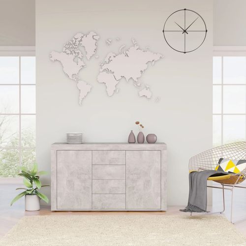 vidaXL Sideboard Smoked Oak 120x36x69 cm Engineered Wood