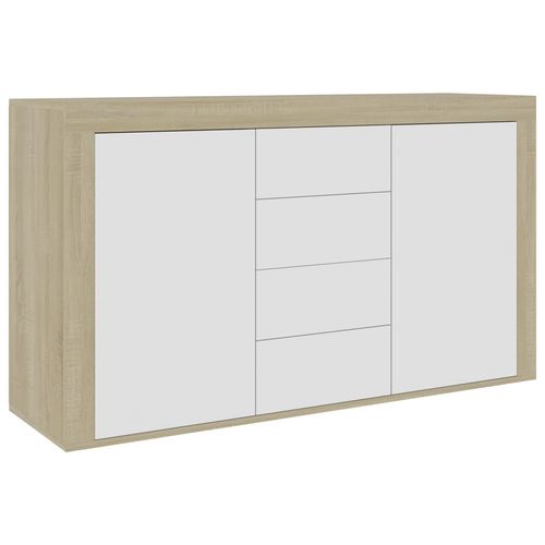 vidaXL Sideboard Smoked Oak 120x36x69 cm Engineered Wood