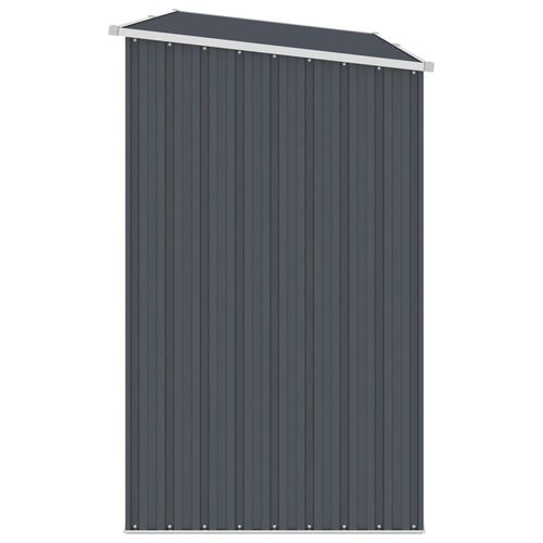 vidaXL Garden Firewood Shed Green 245x98x159 cm Galvanised Steel
