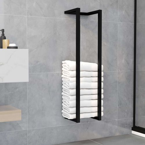 vidaXL Towel Rack White 12.5x12.5x60 cm Steel