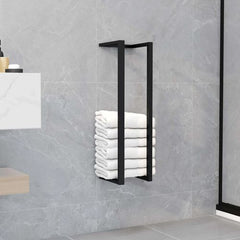 vidaXL Towel Rack White 12.5x12.5x60 cm Steel