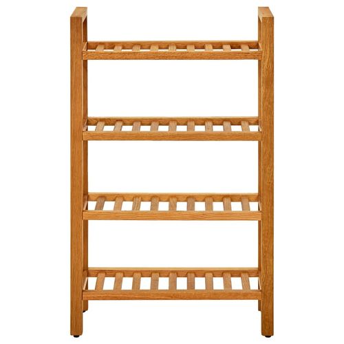 vidaXL Shoe Rack with 3 Shelves 50x27x60 cm Solid Oak Wood