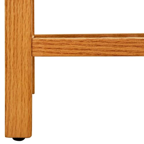 vidaXL Shoe Rack with 3 Shelves 50x27x60 cm Solid Oak Wood