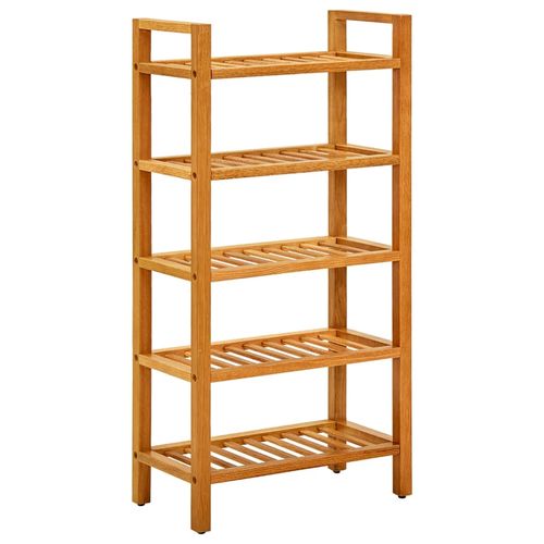 vidaXL Shoe Rack with 3 Shelves 50x27x60 cm Solid Oak Wood
